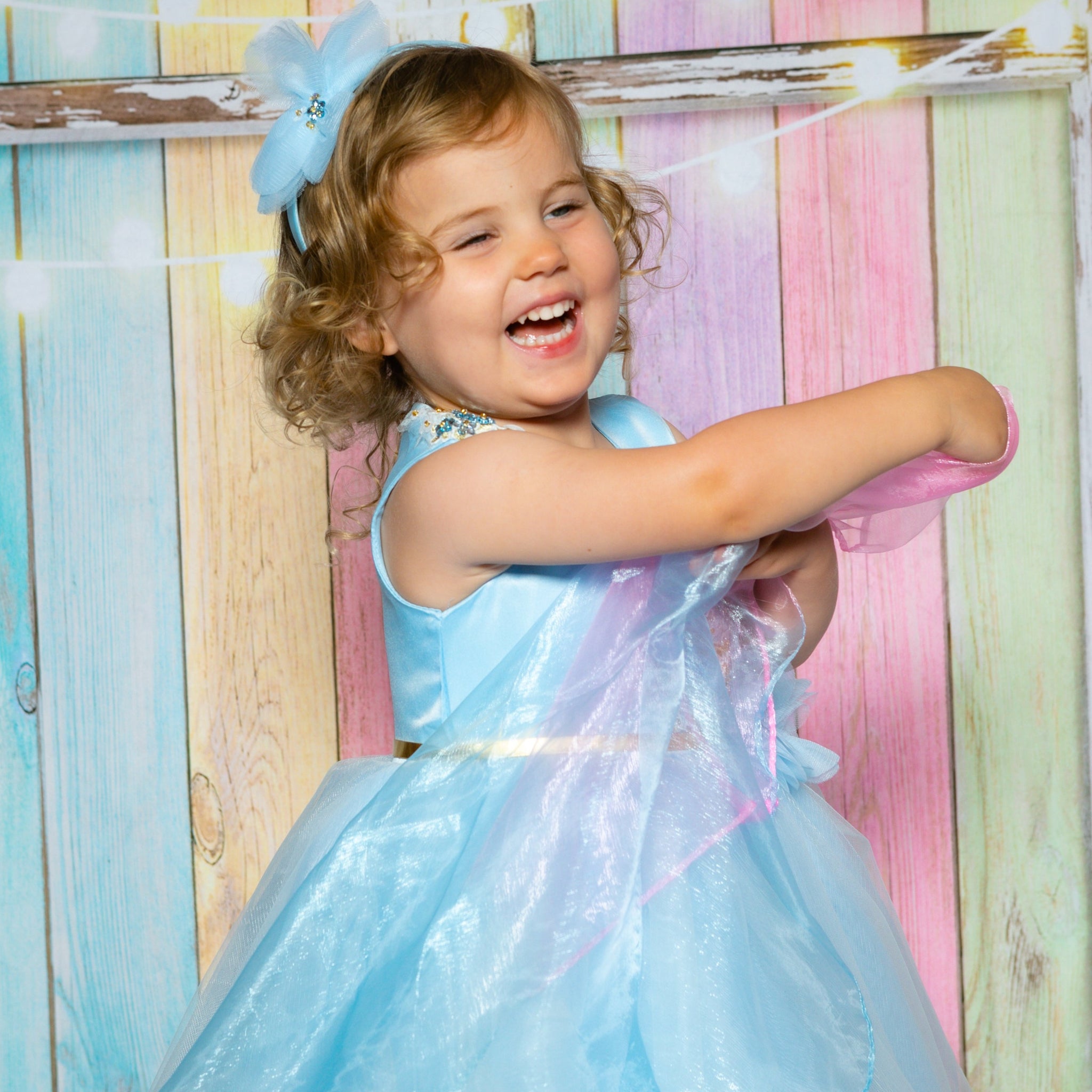 Princess Royal Blue Tutu Party Dress & Flower Girl Dress – Tiny Tutus